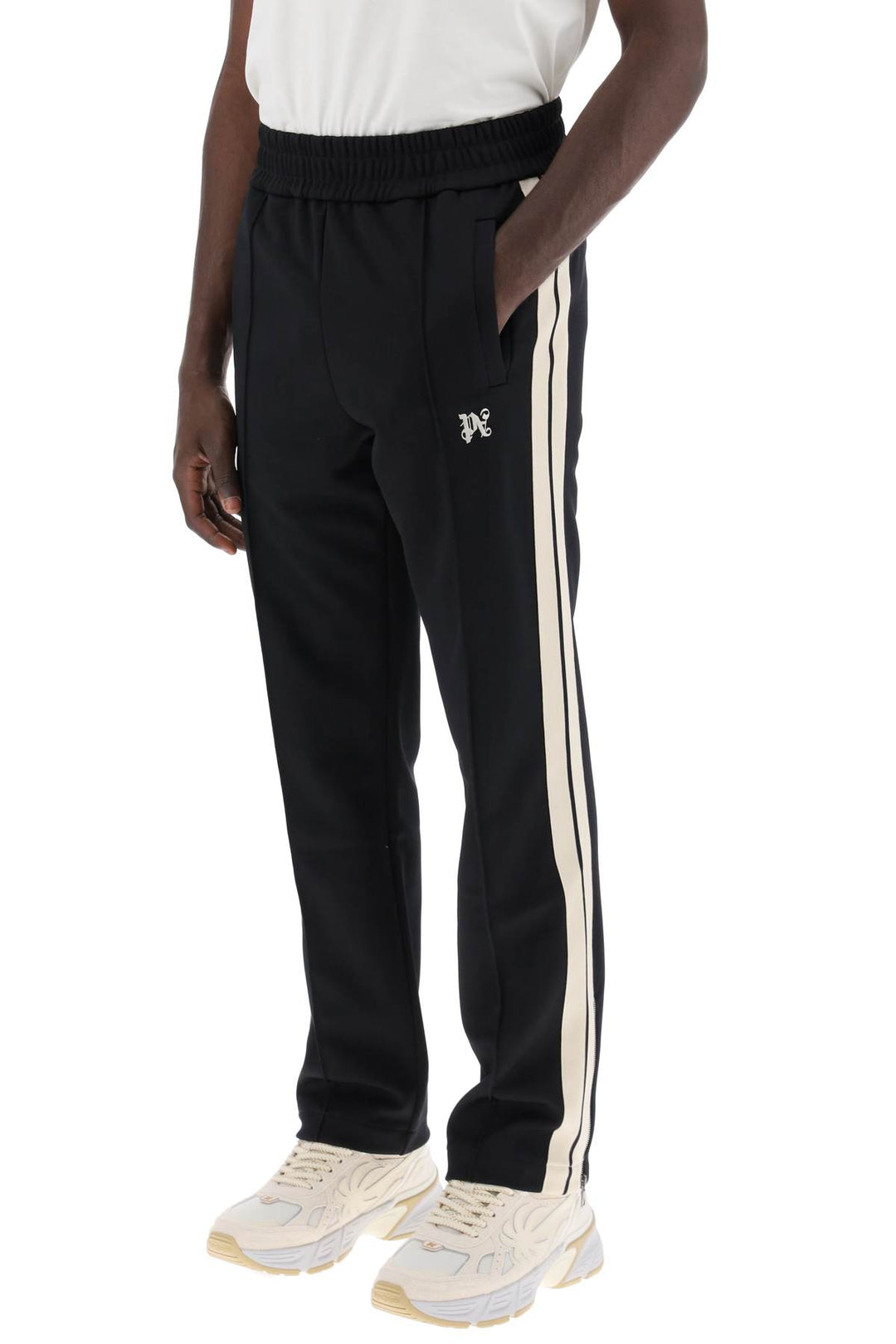 contrast band joggers with track in-3