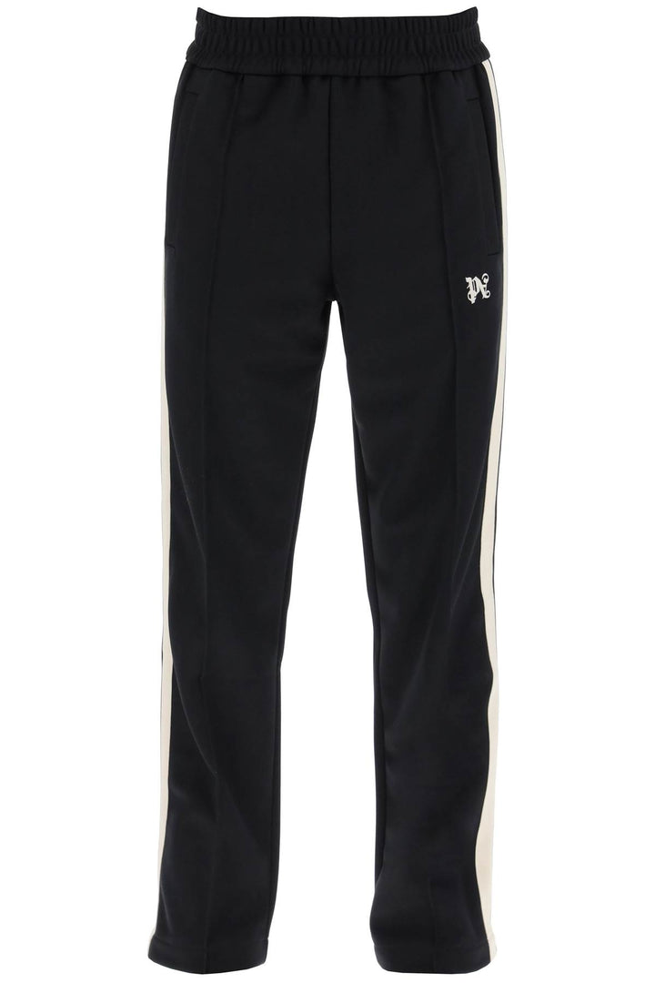 contrast band joggers with track in-0