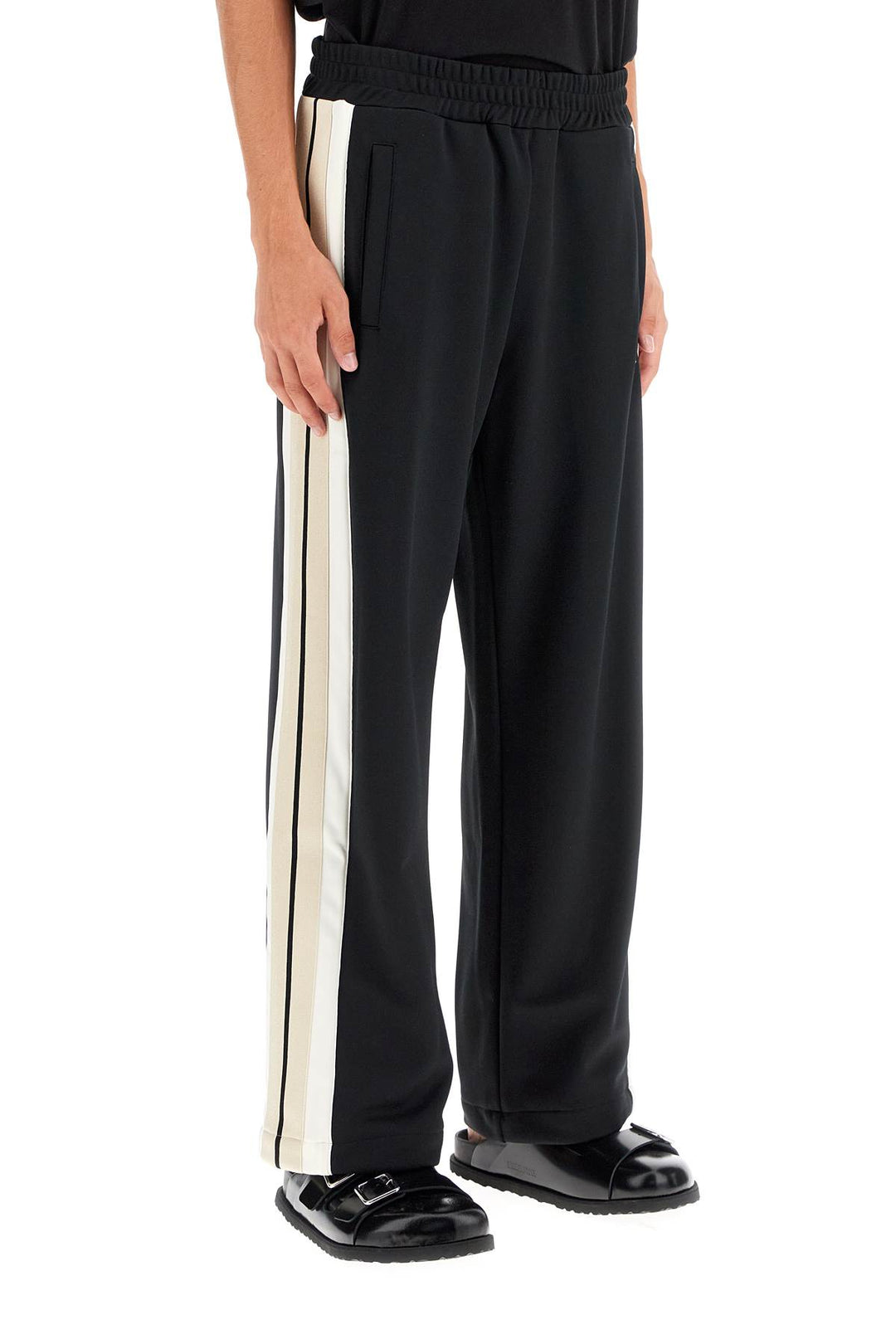 contrast band joggers with track in-1