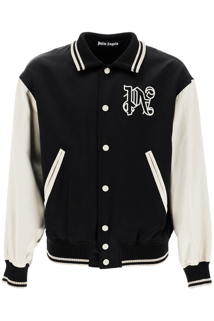 satin varsity jacket for-0