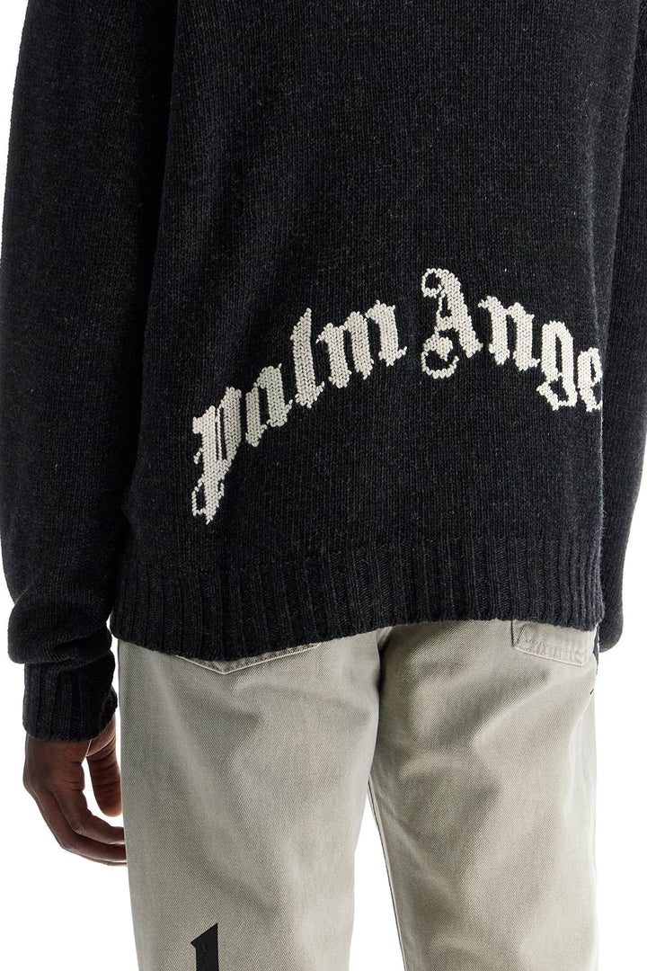 curved logo pullover sweater-3