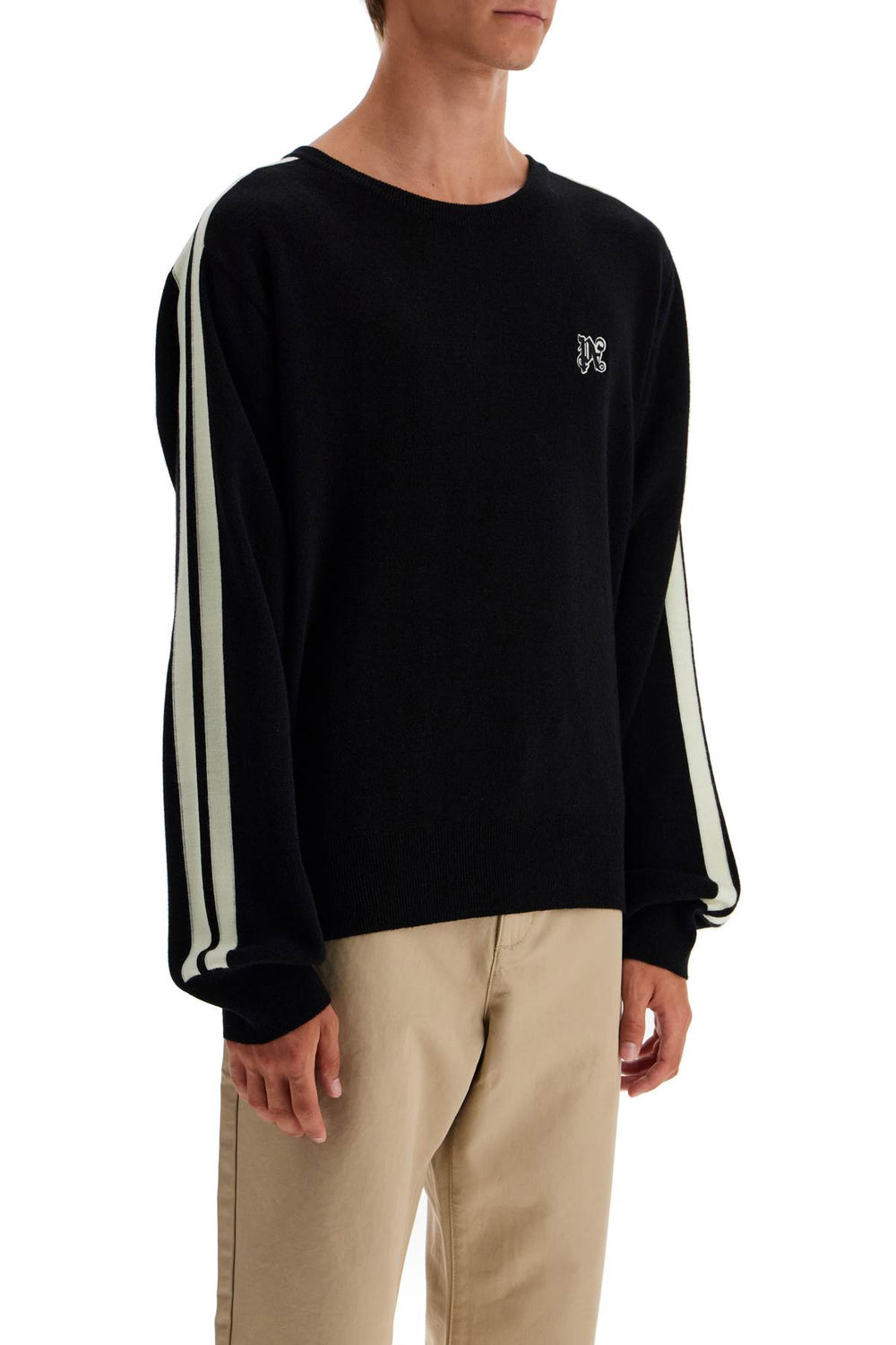 track band pullover sweater with-1