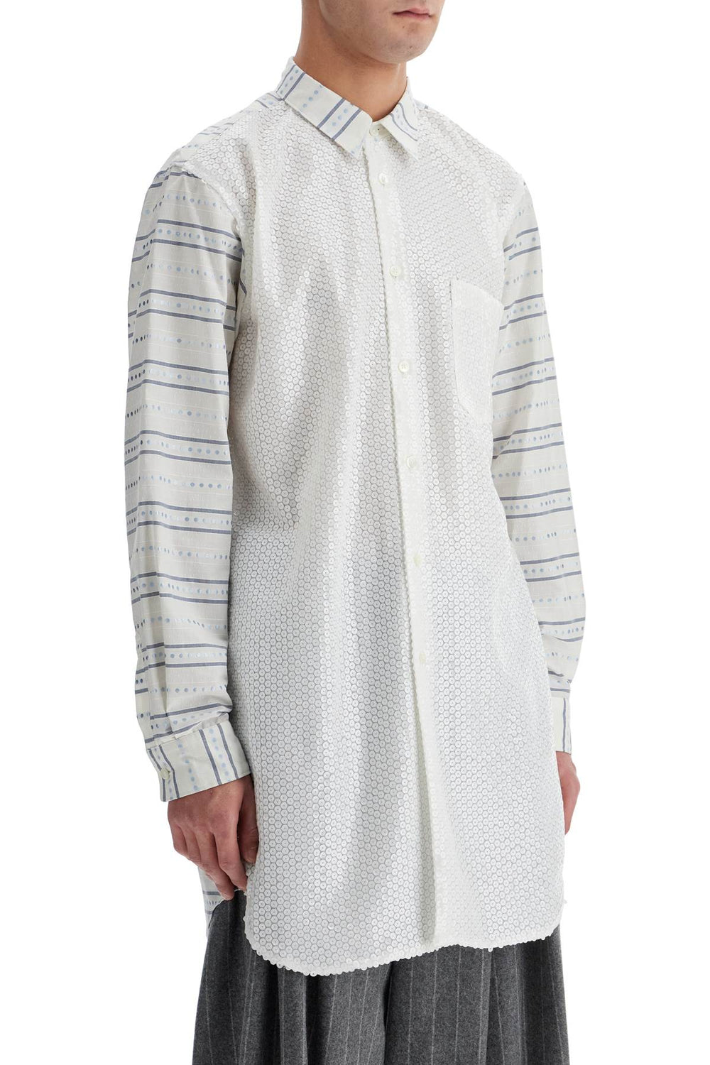 maxi jacquard shirt with-1