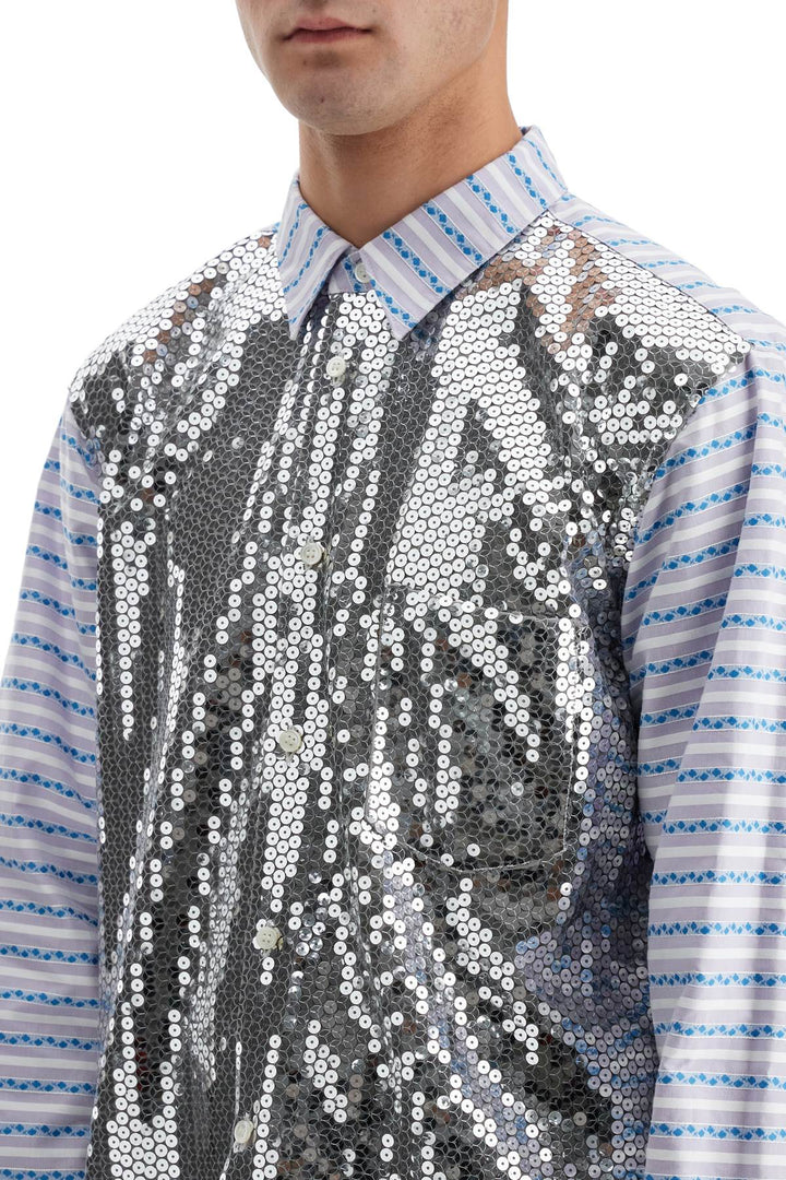 jacquard shirt with sequ-3