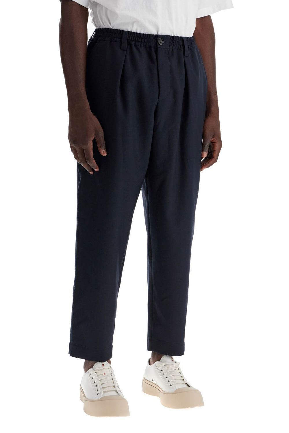 tropical wool cropped pants in-1