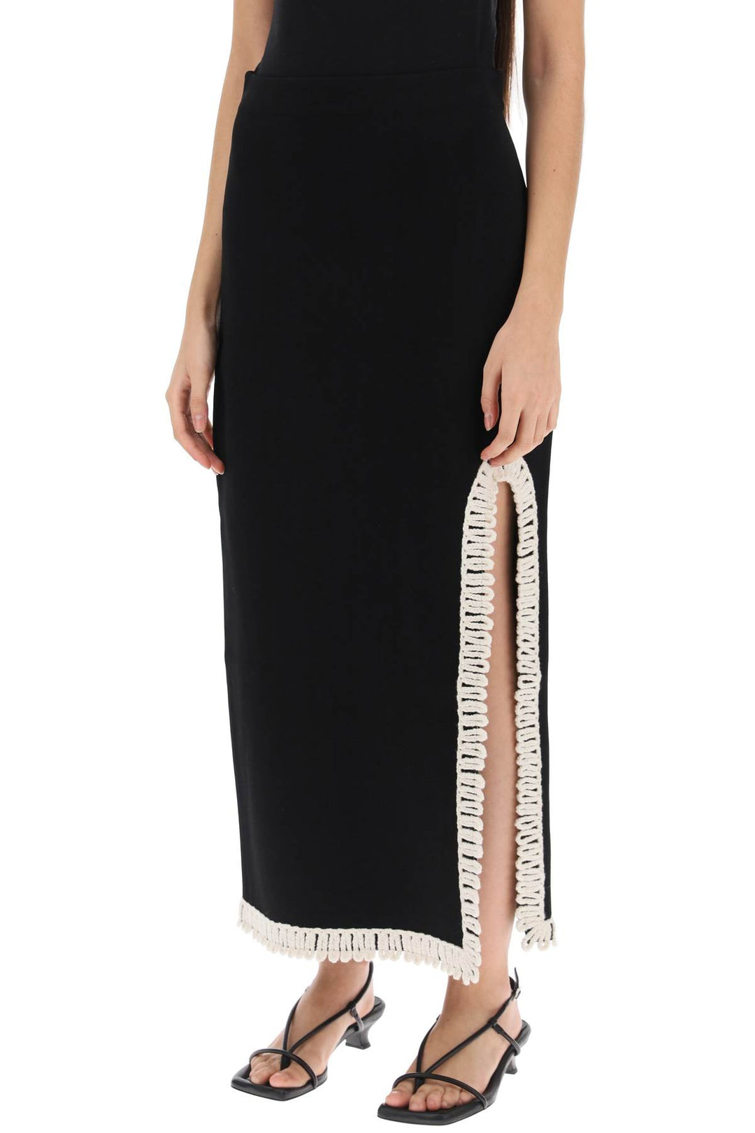 gabie maxi skirt with crochet trims-3