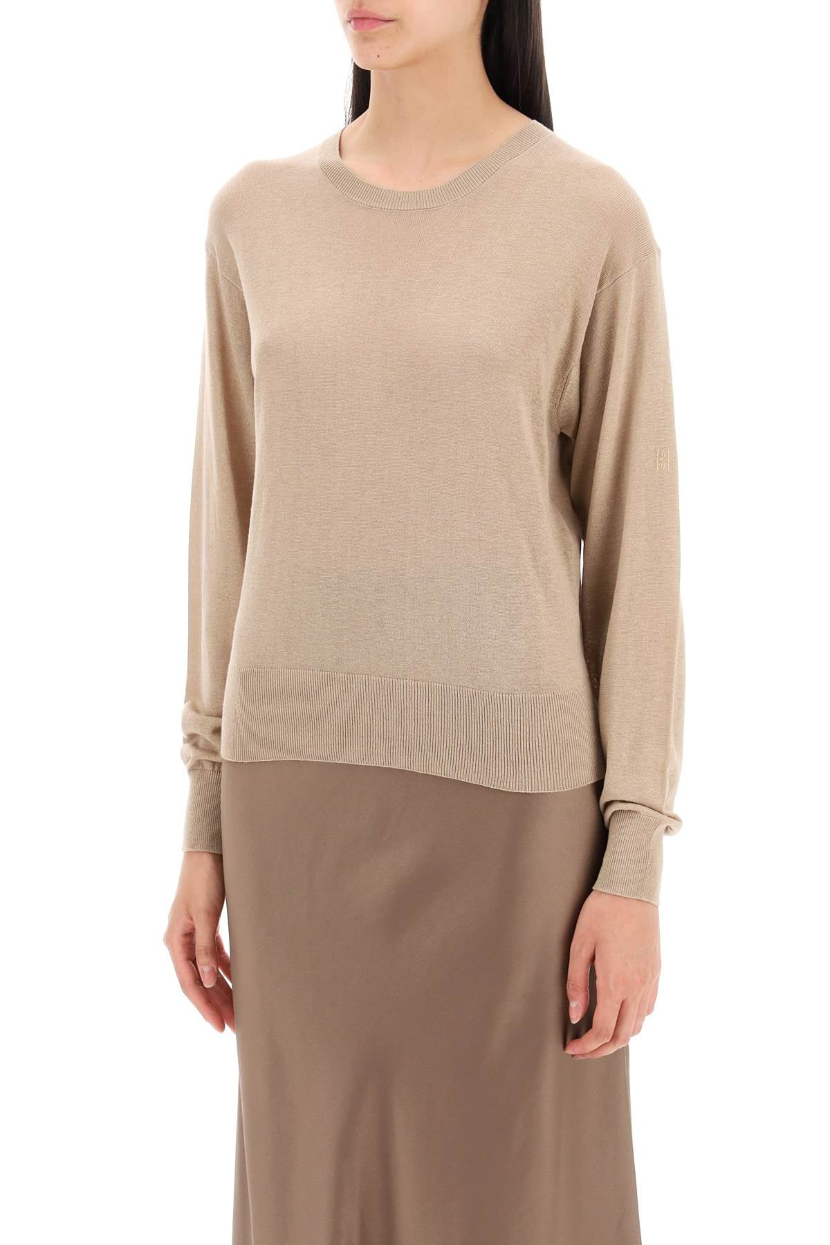 wool and silk blend pullover sweater by-3