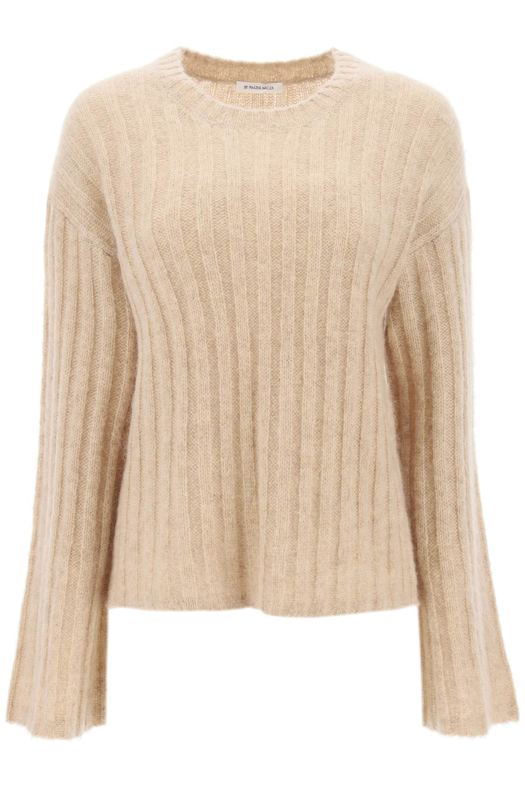 ribbed knit pullover sweater-0