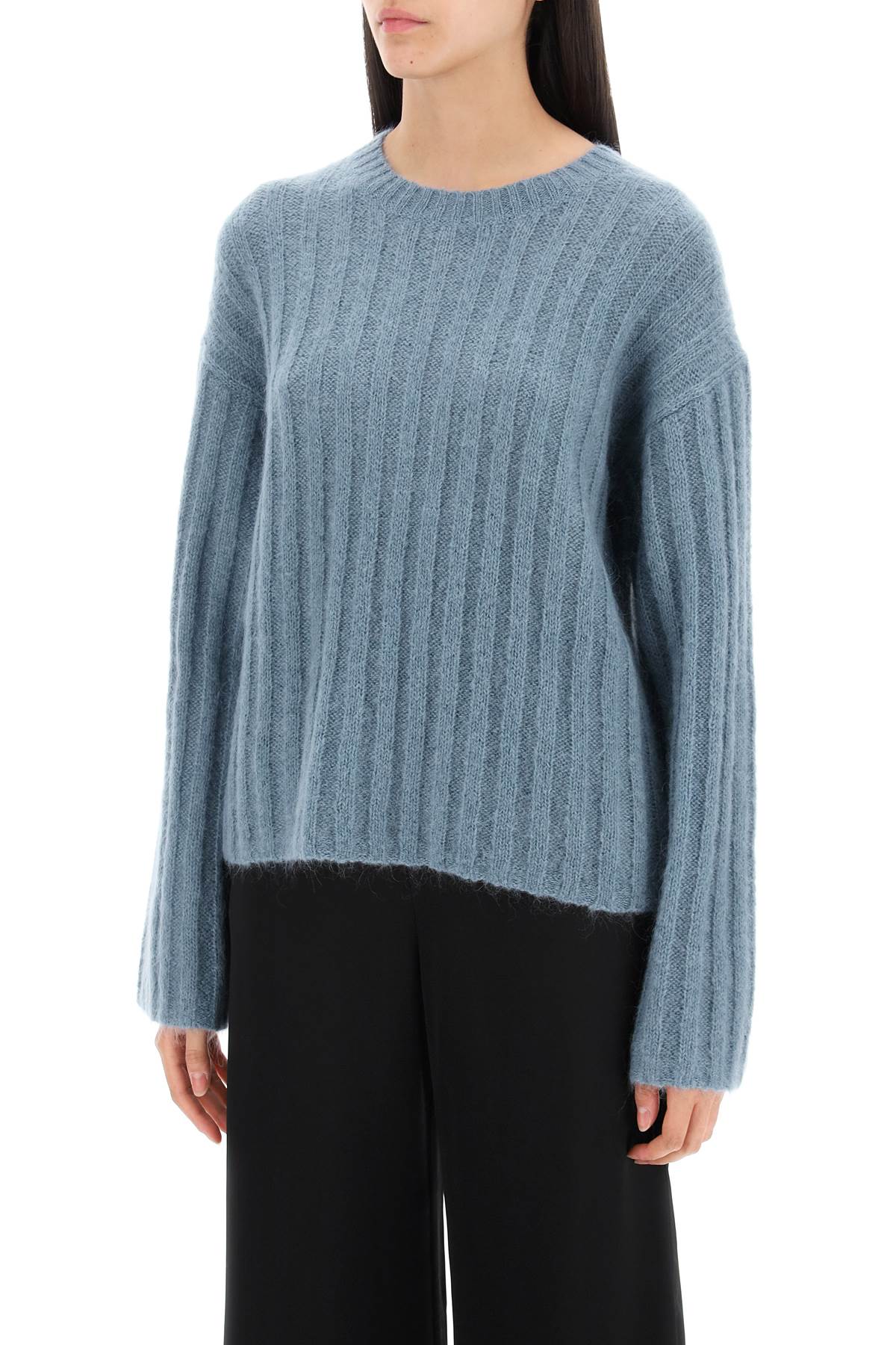 ribbed knit pullover sweater-3
