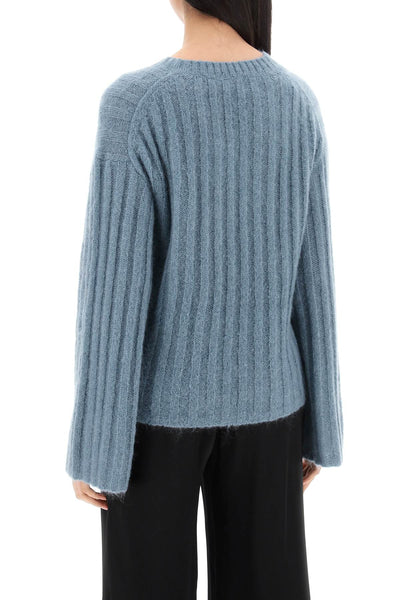 ribbed knit pullover sweater-2
