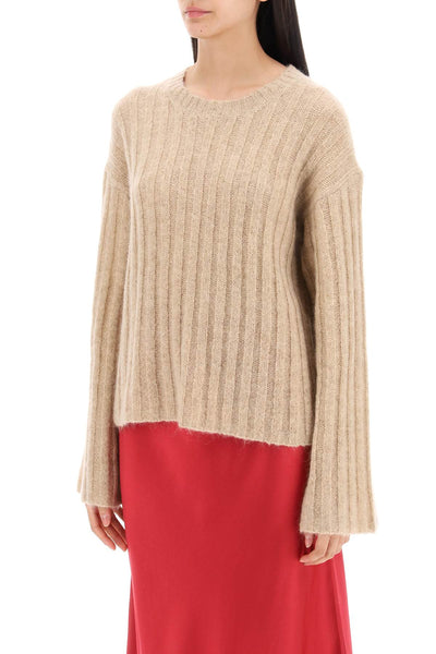 ribbed knit pullover sweater-3