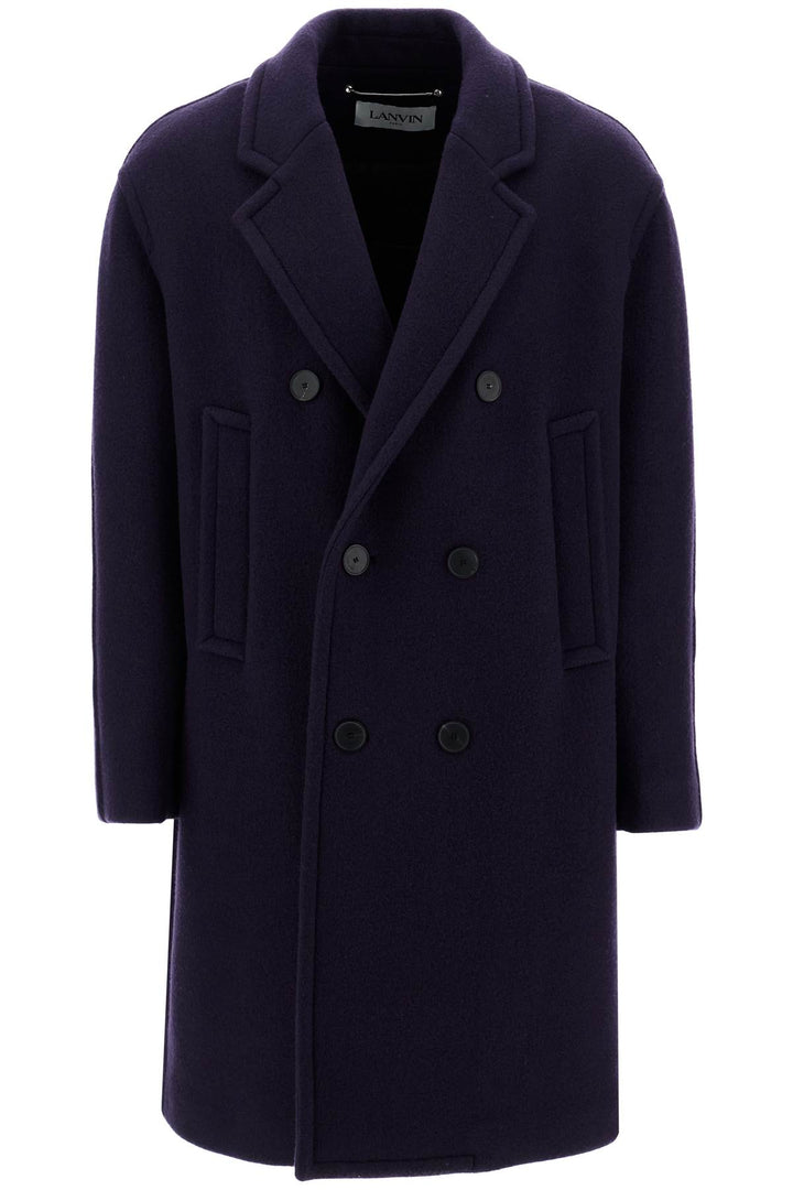 double-breasted heavy wool coat-0