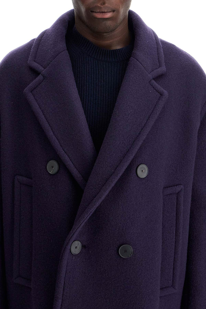 double-breasted heavy wool coat-3