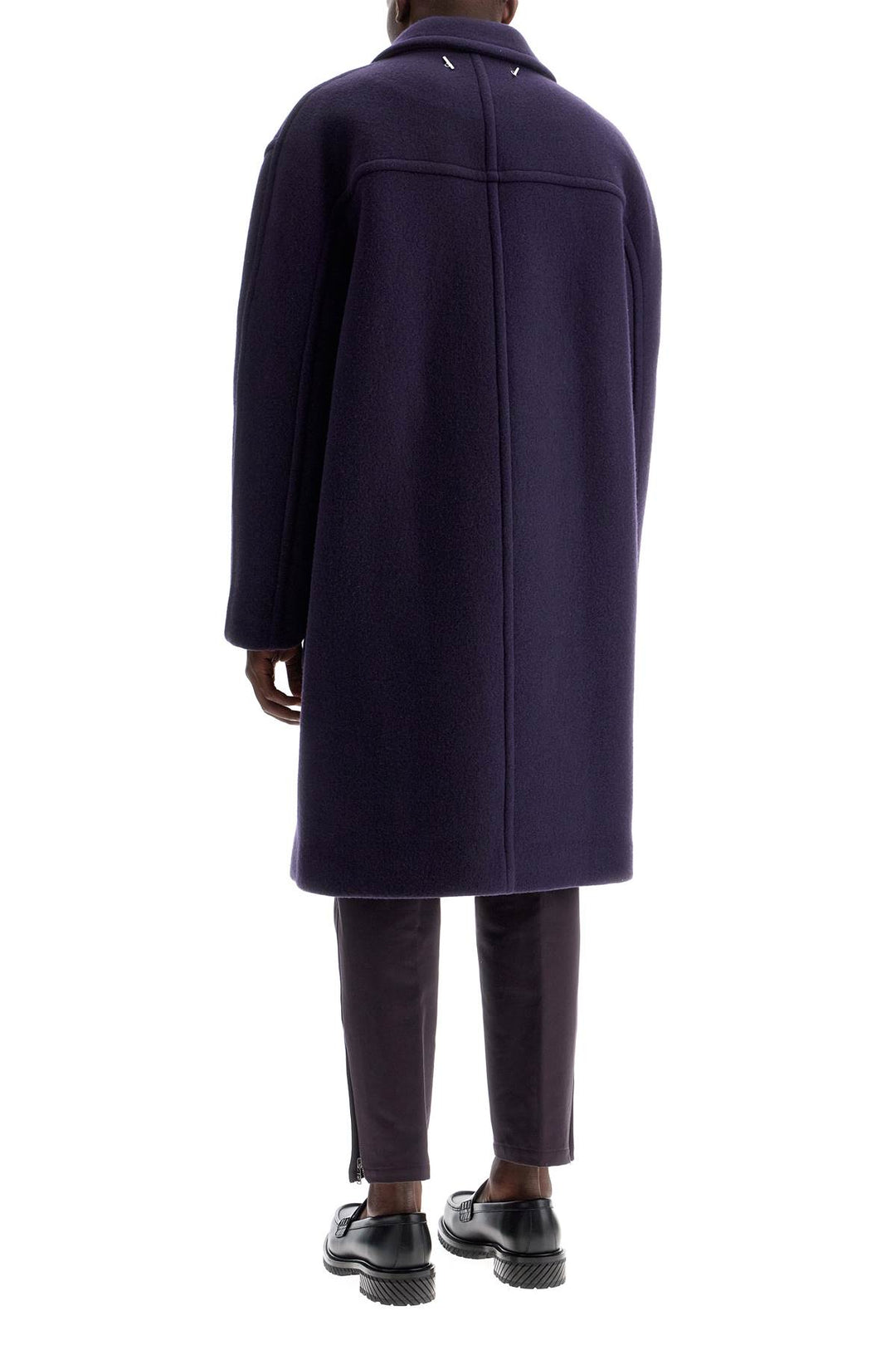 double-breasted heavy wool coat-2