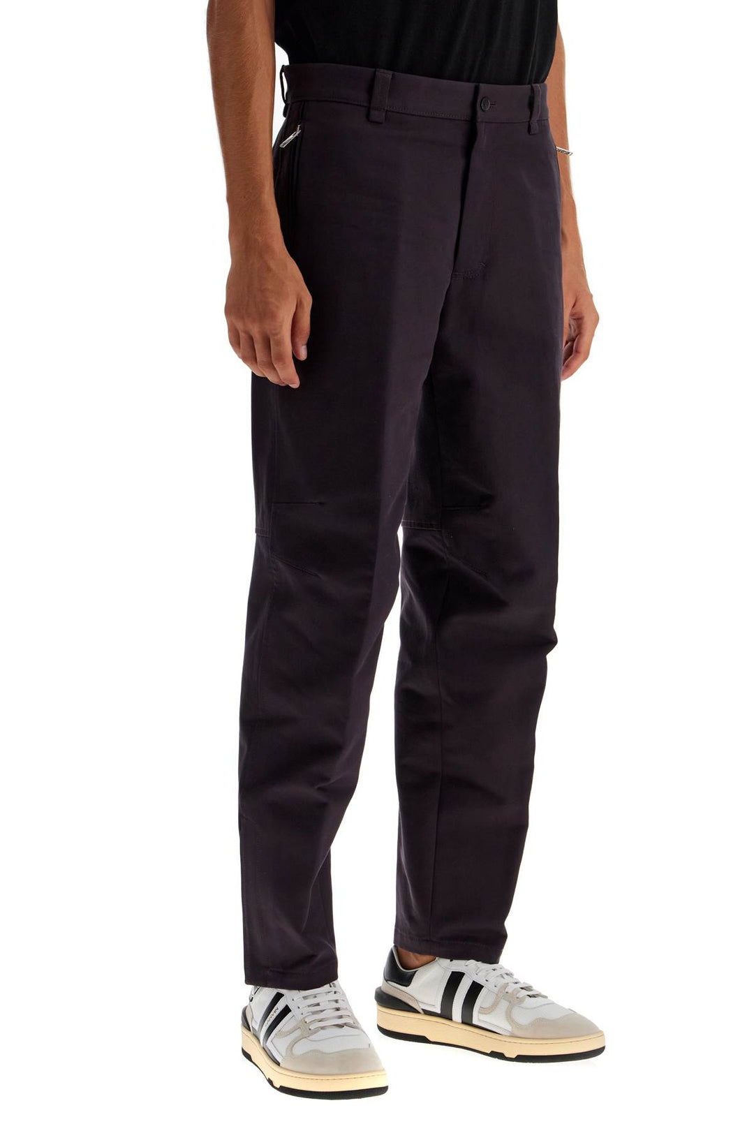 biker gabardine trousers-1