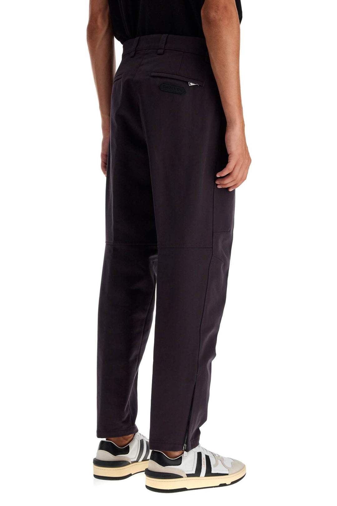 biker gabardine trousers-2