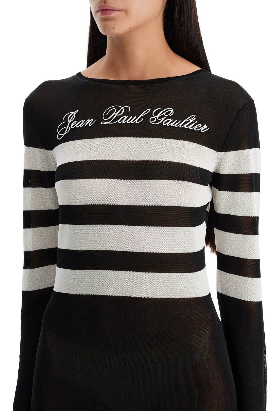 "signature striped knit sailor dress"-3