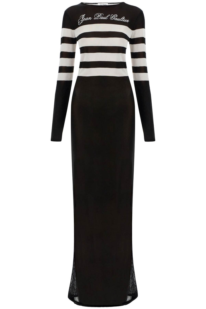 "signature striped knit sailor dress"-0