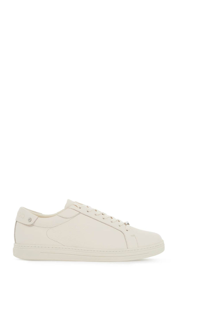 "hammered leather rome sneakers-0