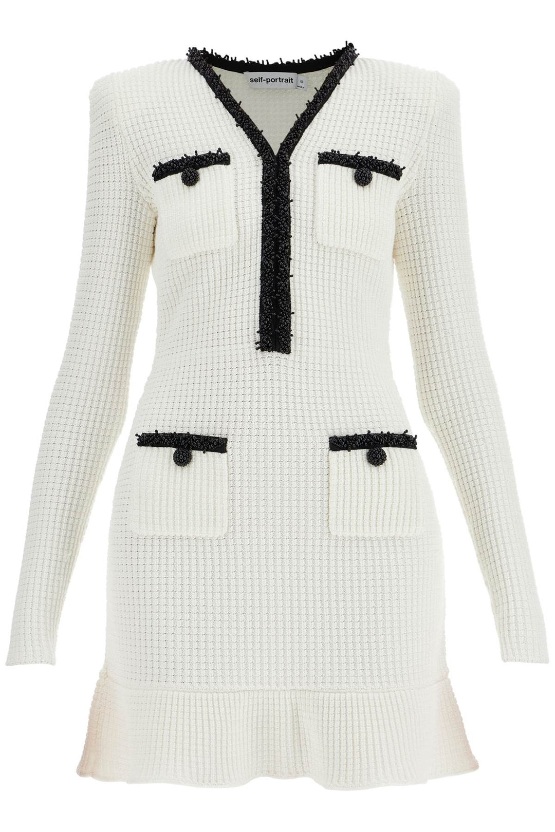 mini knitted dress in seven-0