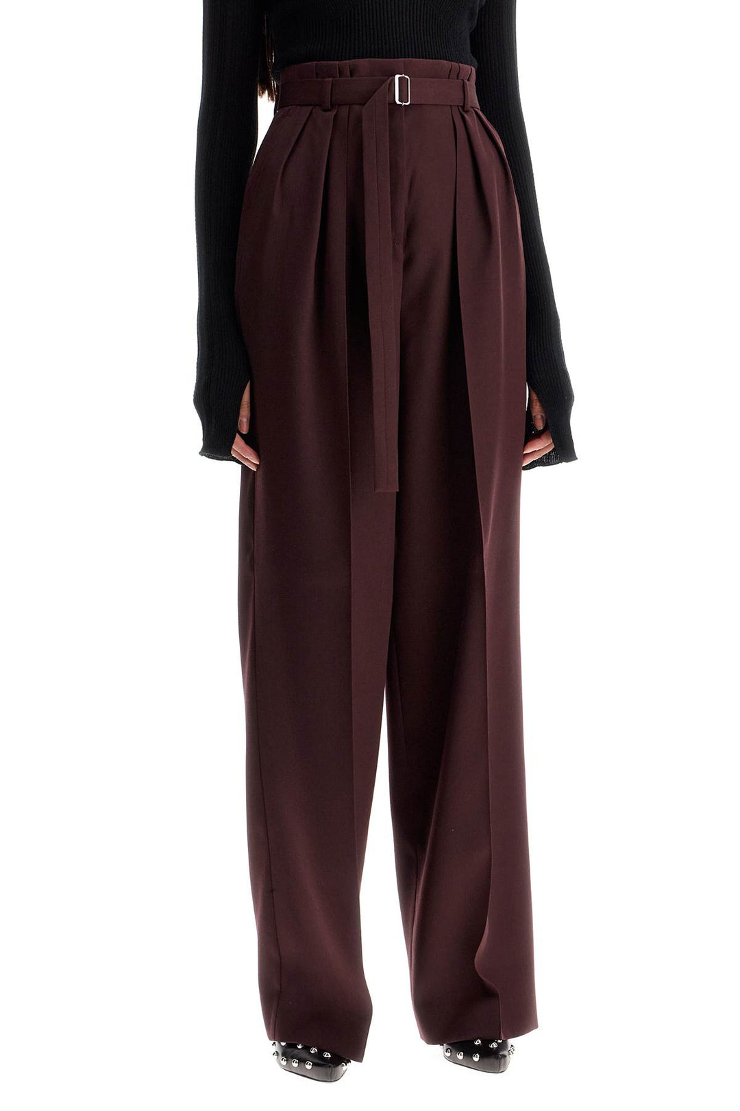 wide-leg pants with belt-1