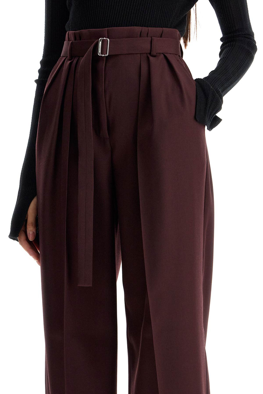 wide-leg pants with belt-3