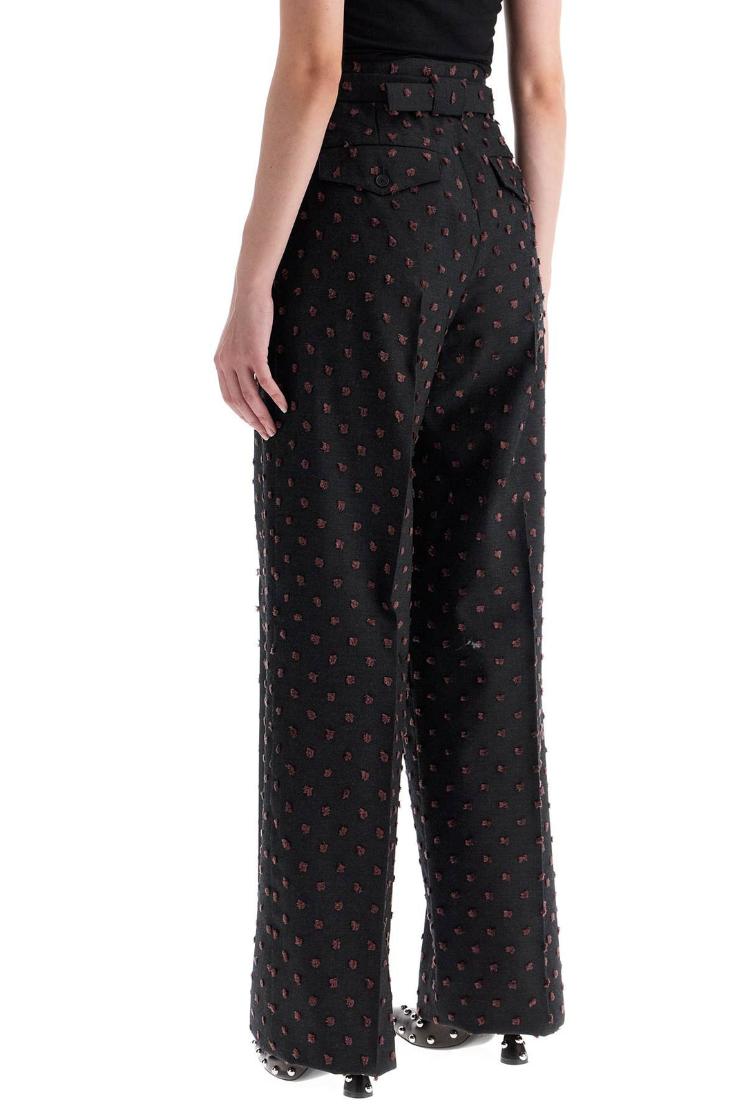 wide plumetis trousers-2