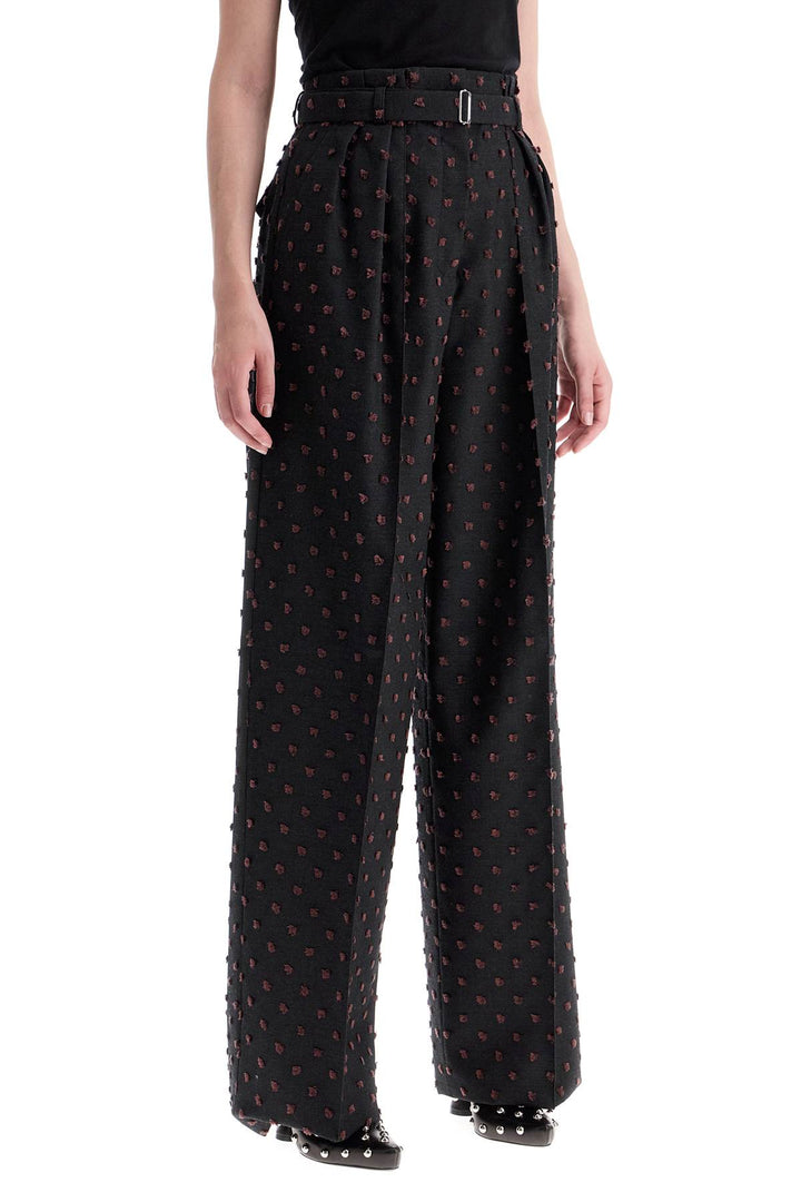 wide plumetis trousers-1