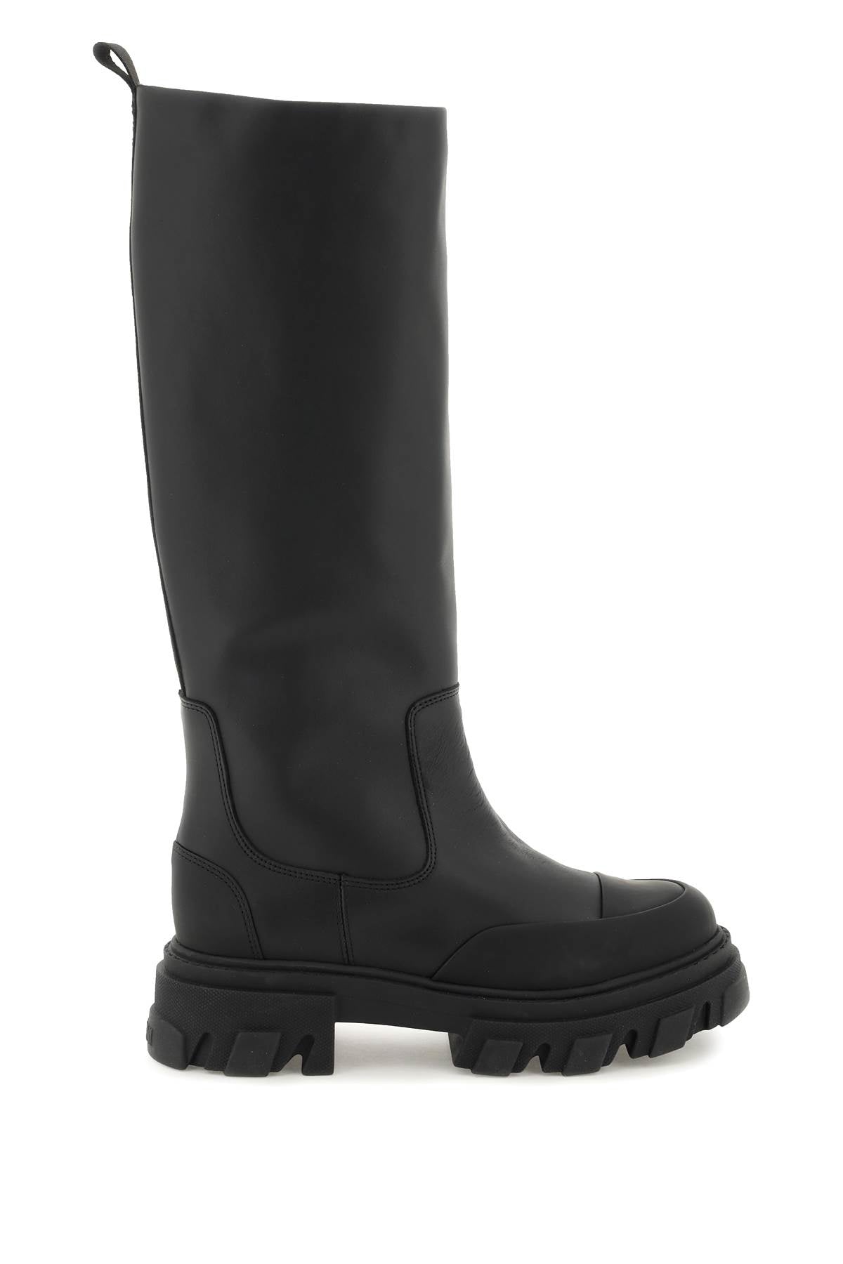 tubular leather boots-0