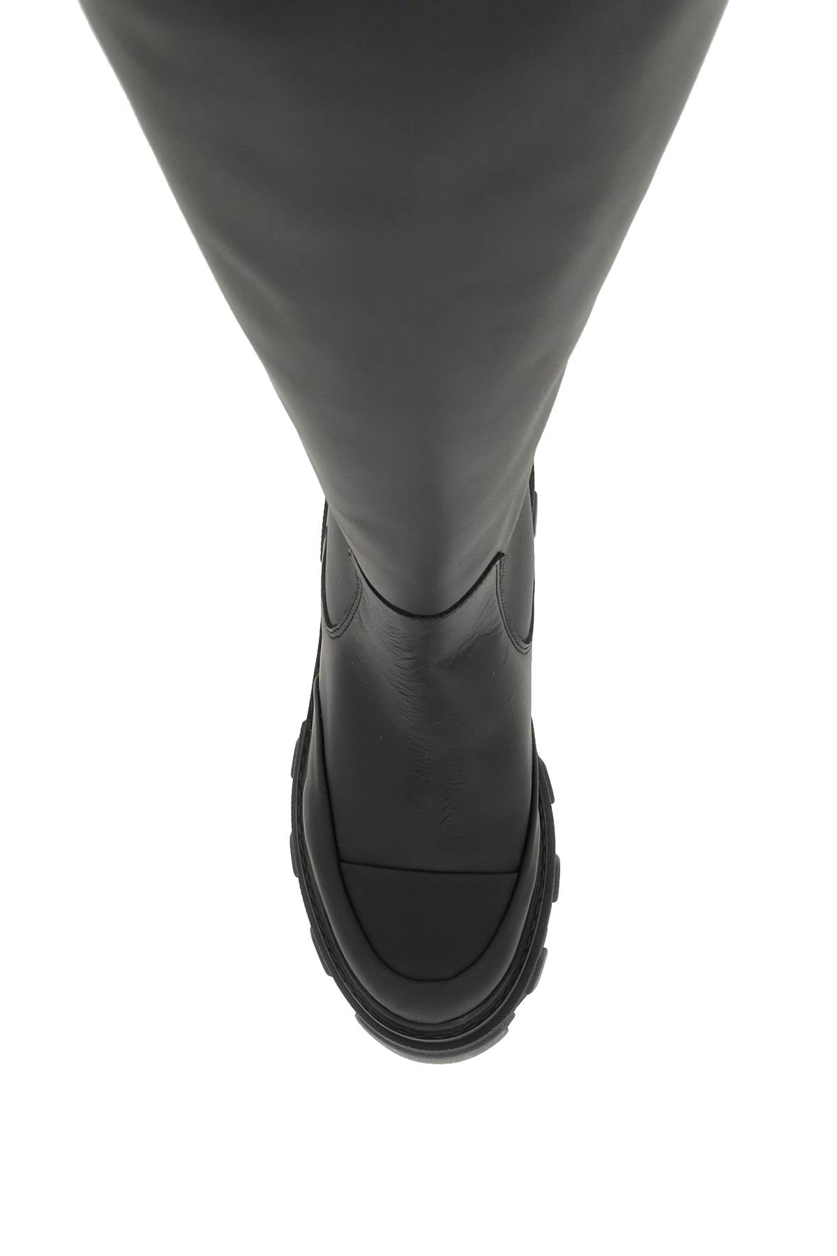 tubular leather boots-1