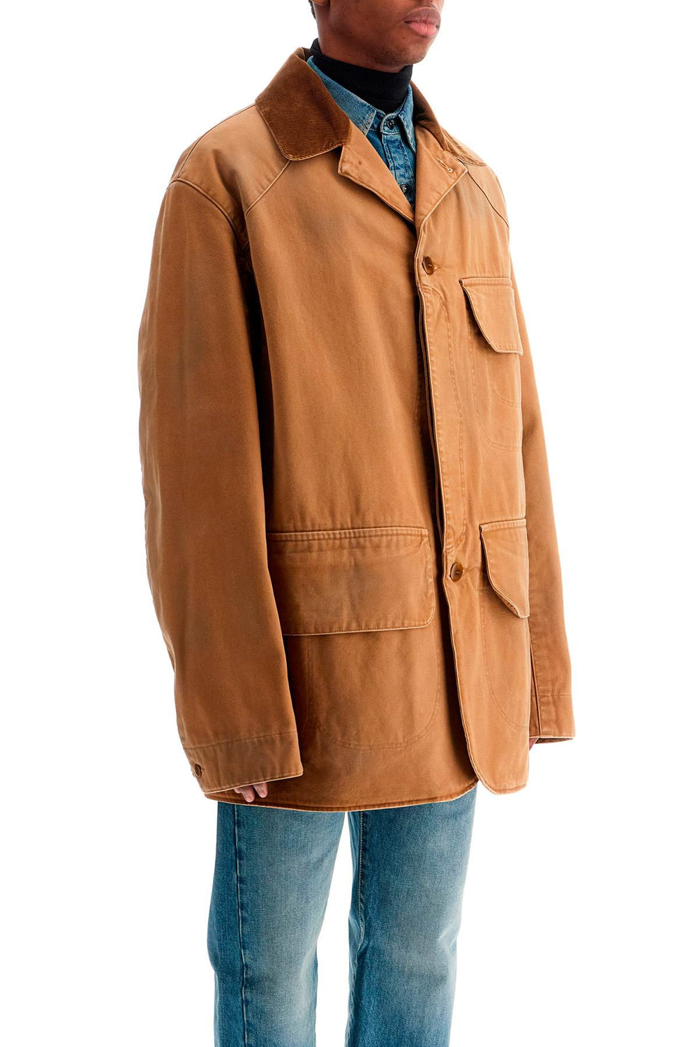 canvas overcoat jacket for men-1