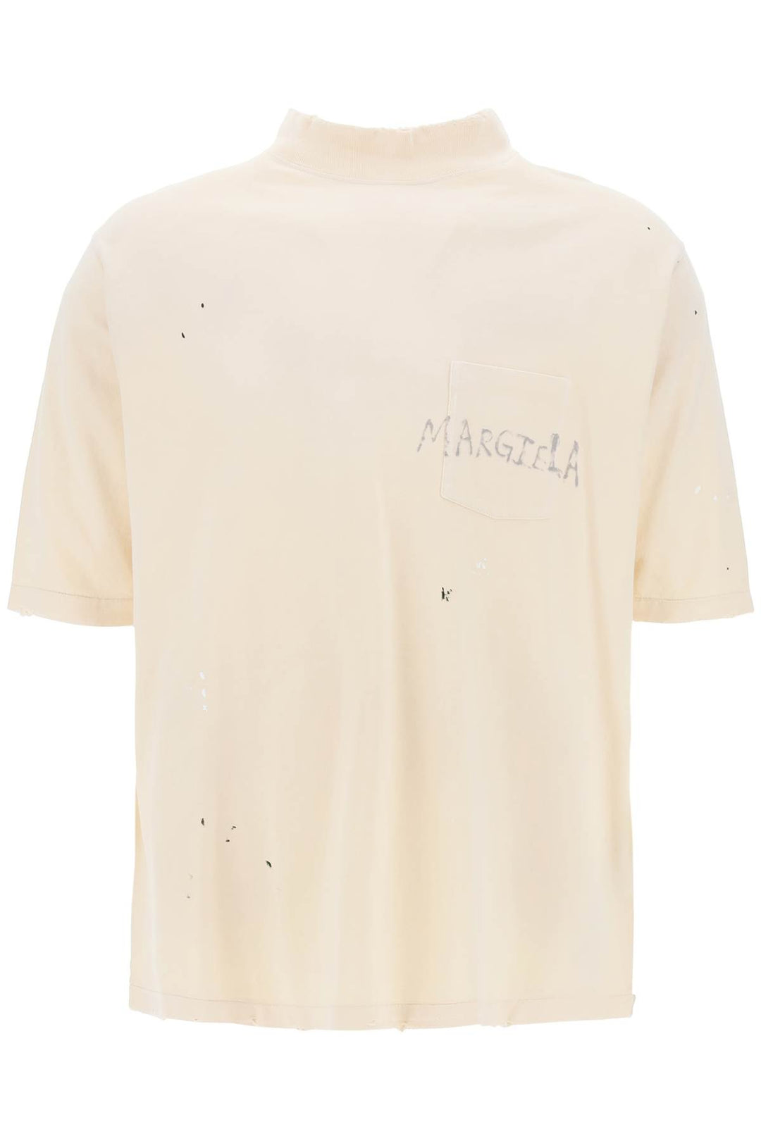 handwritten logo t-shirt with written text-0