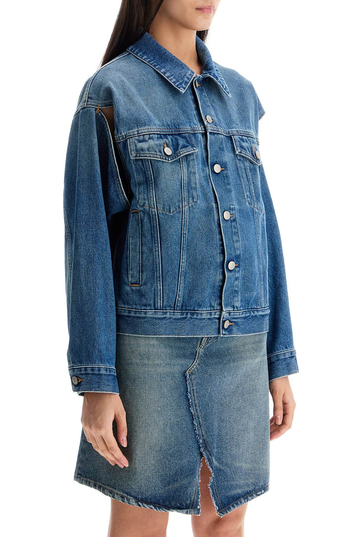 denim jacket with slits-1