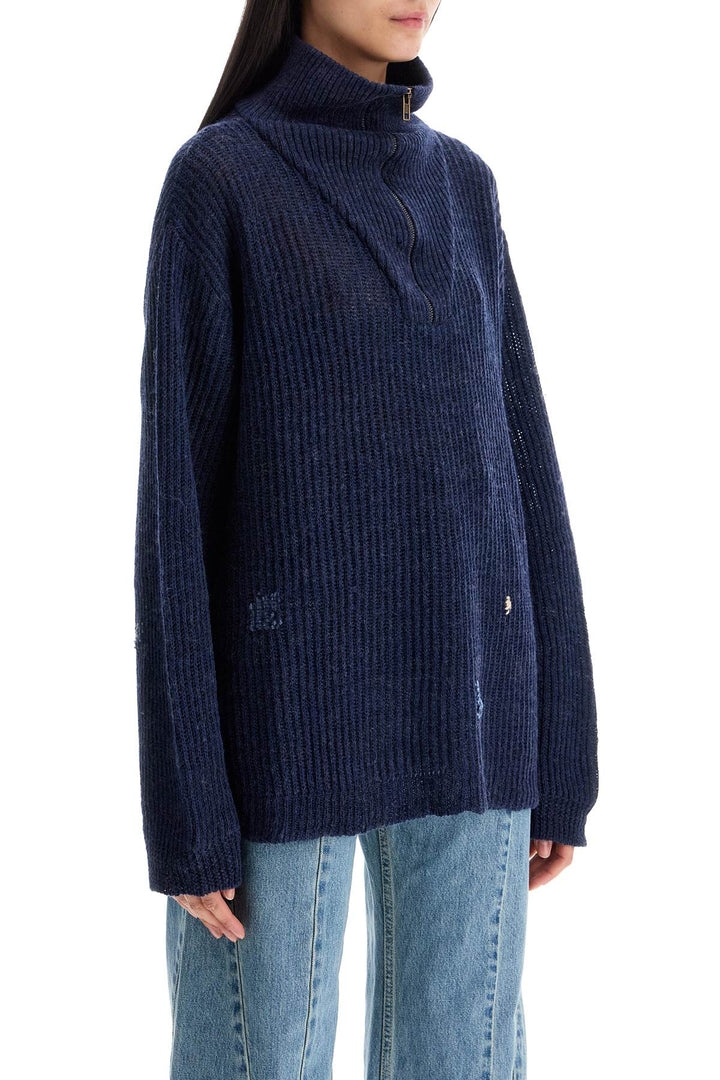 linen and wool blend sweater-1