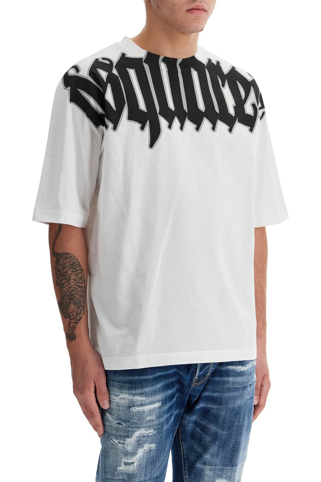 loose logo print t-shirt with-1