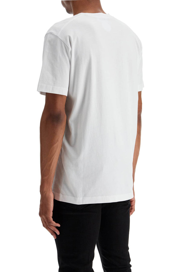 white cotton t-shirt with printed logo-2