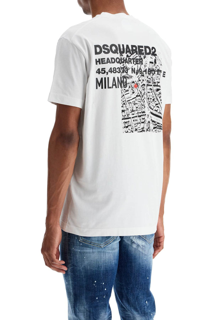 men's white cotton t-shirt with embroidered logo-2