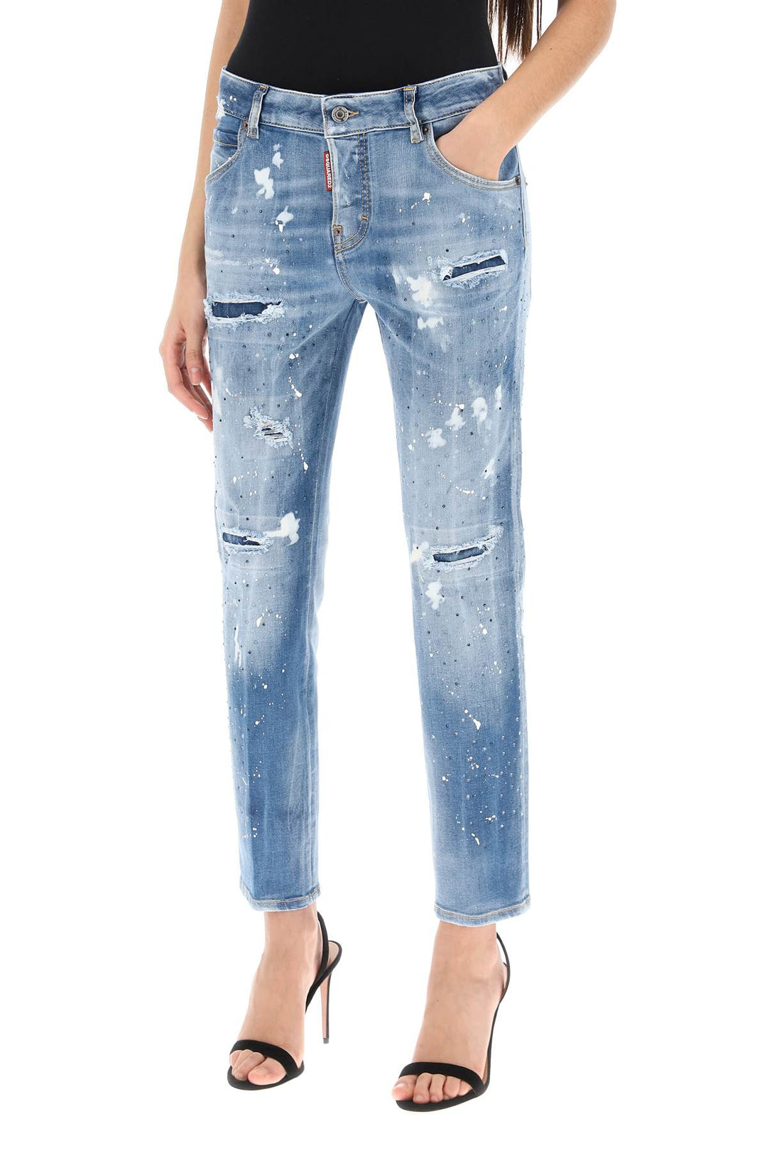 cool girl jeans in medium ice spots wash-3