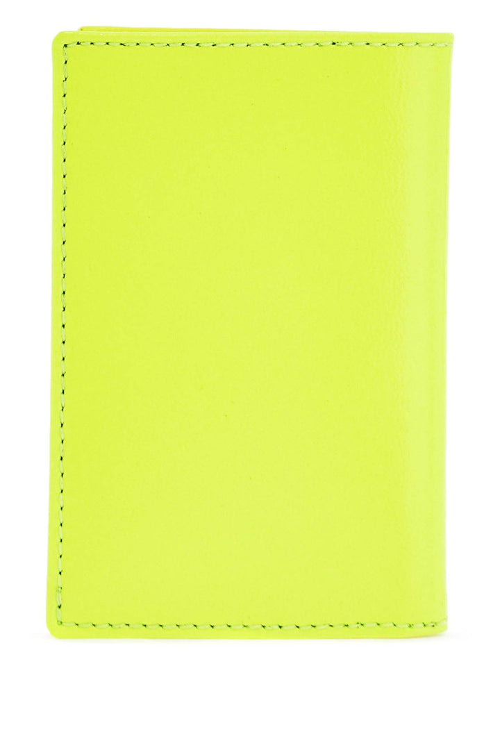 compact wallet in fluorescent yellow goat leather-2