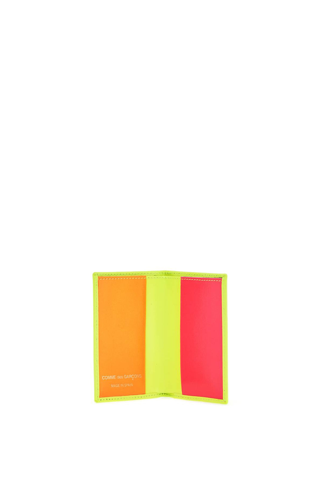 compact wallet in fluorescent yellow goat leather-1