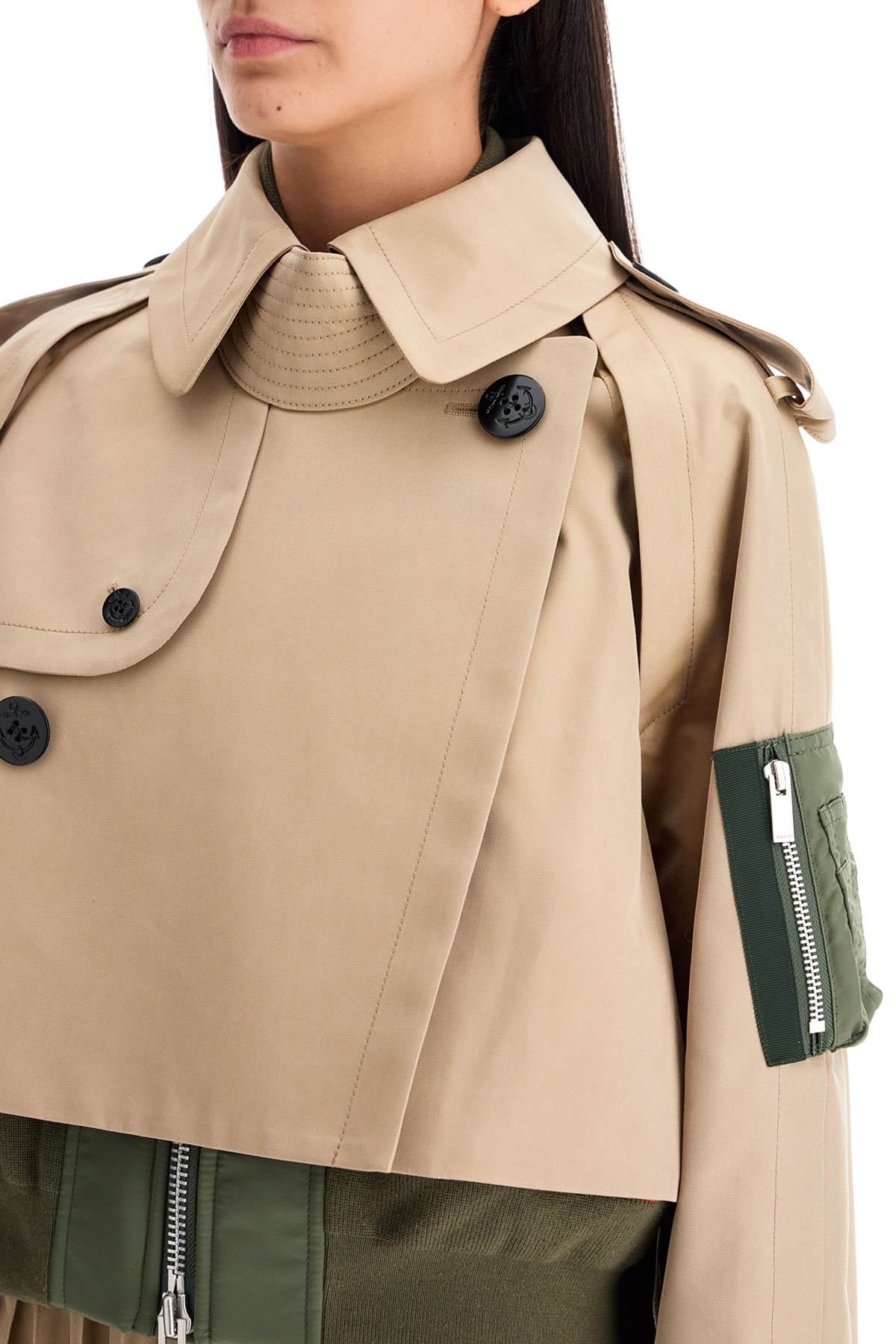 layered effect trench-style blous-3