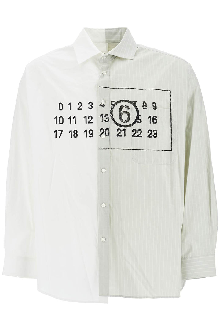 asymmetric numeric shirt with-0