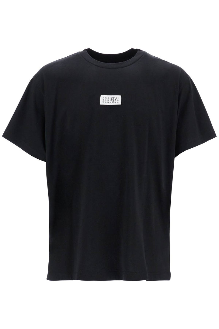 round-neck t-shirt with numerical logo-0