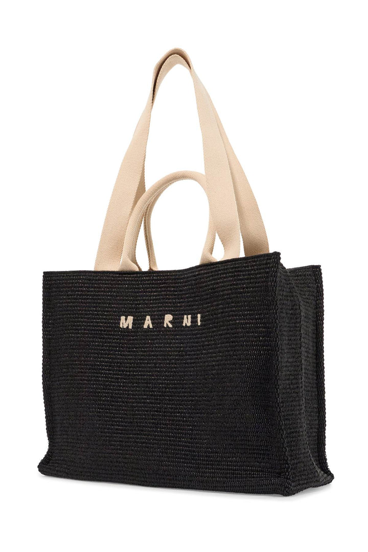 large raffia effect tote bag-2