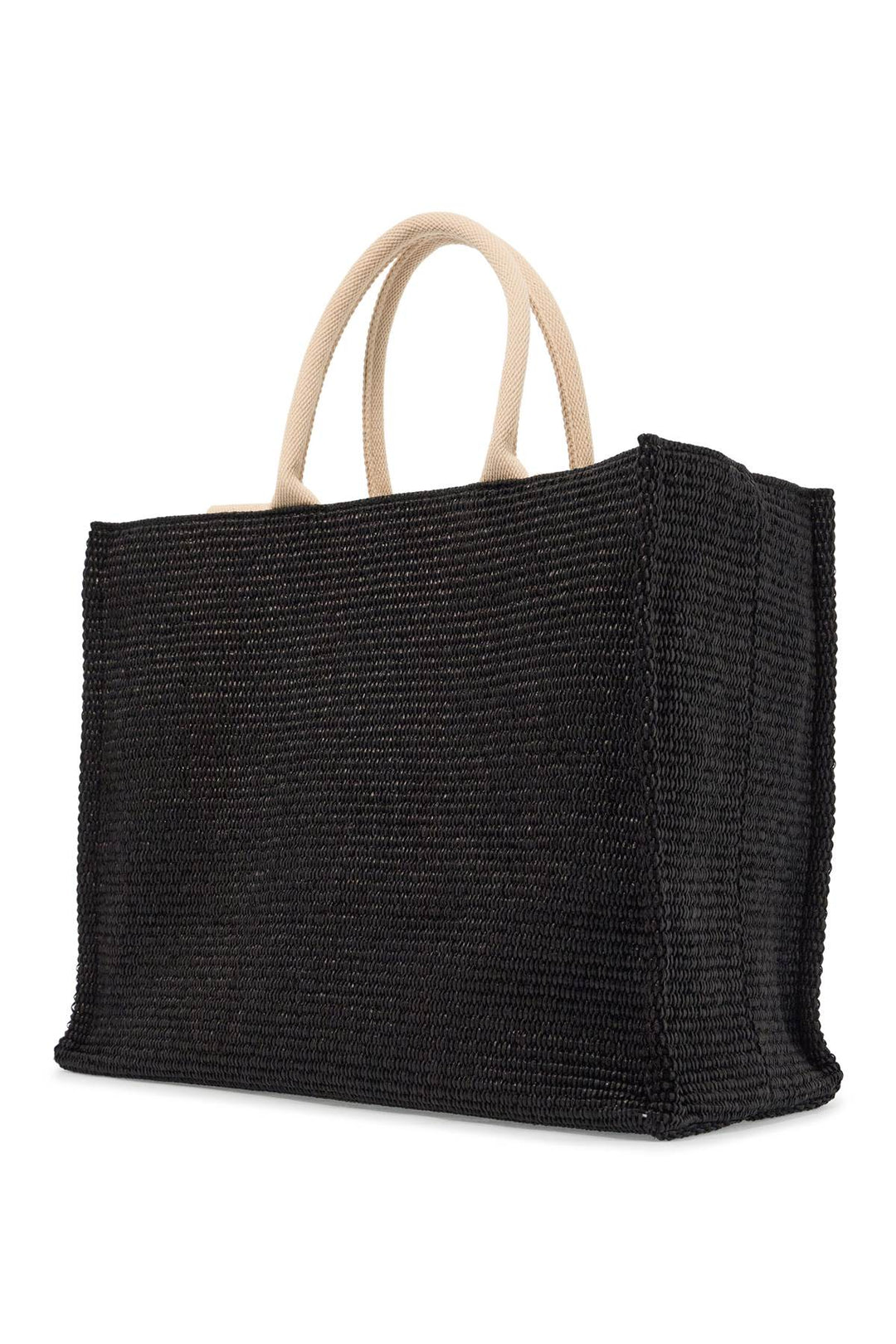 large raffia effect tote bag-1