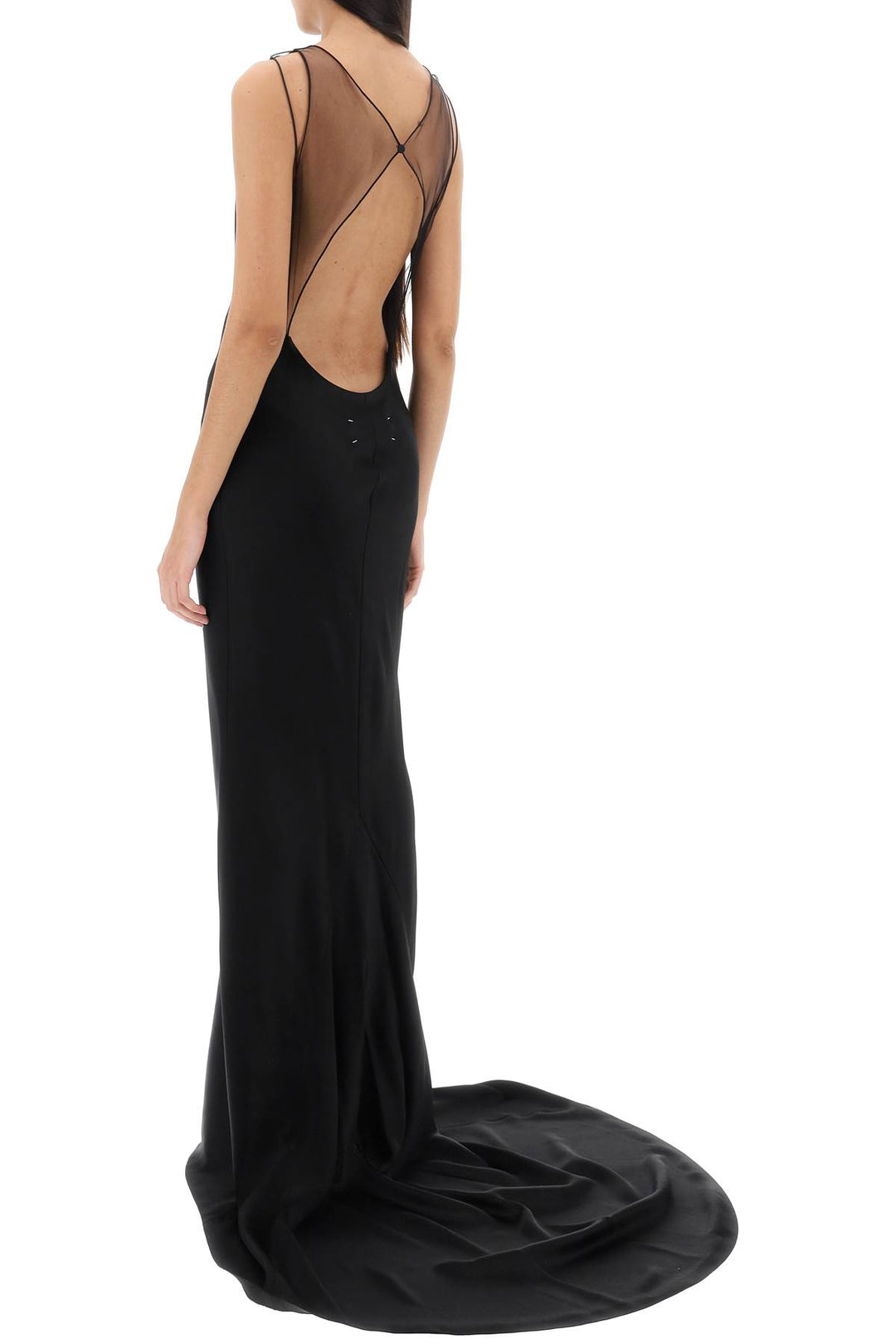 hammered satin gown-2