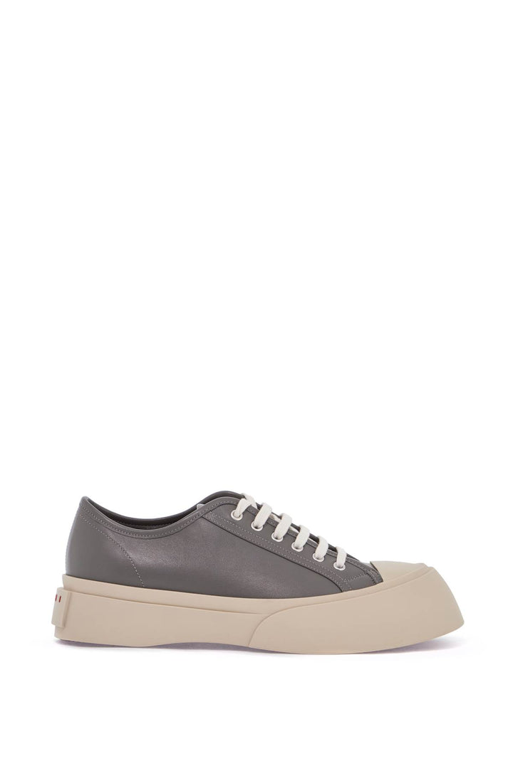 elegant gray calfskin men's sneakers-0