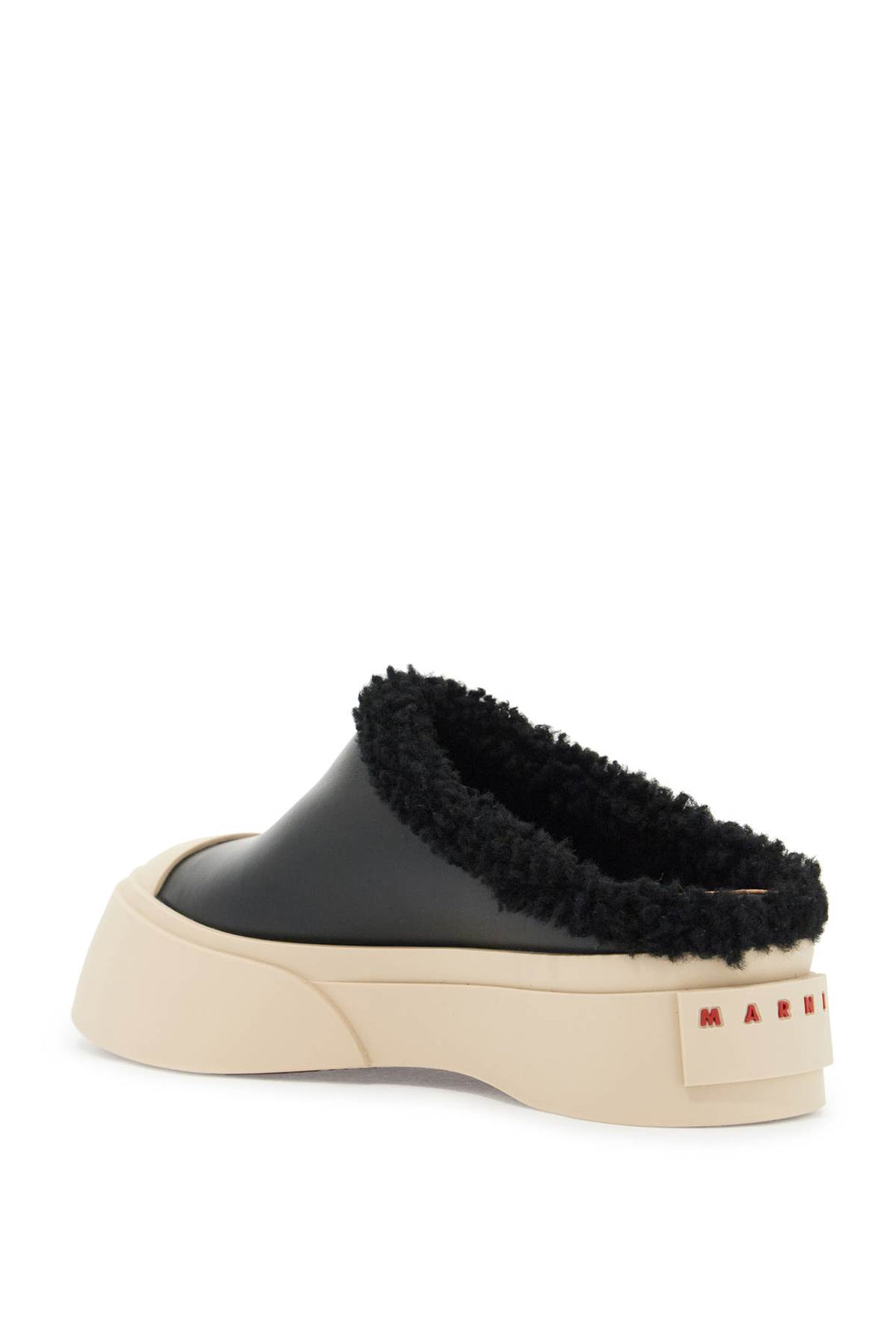 pablo leather and shearling clog-2