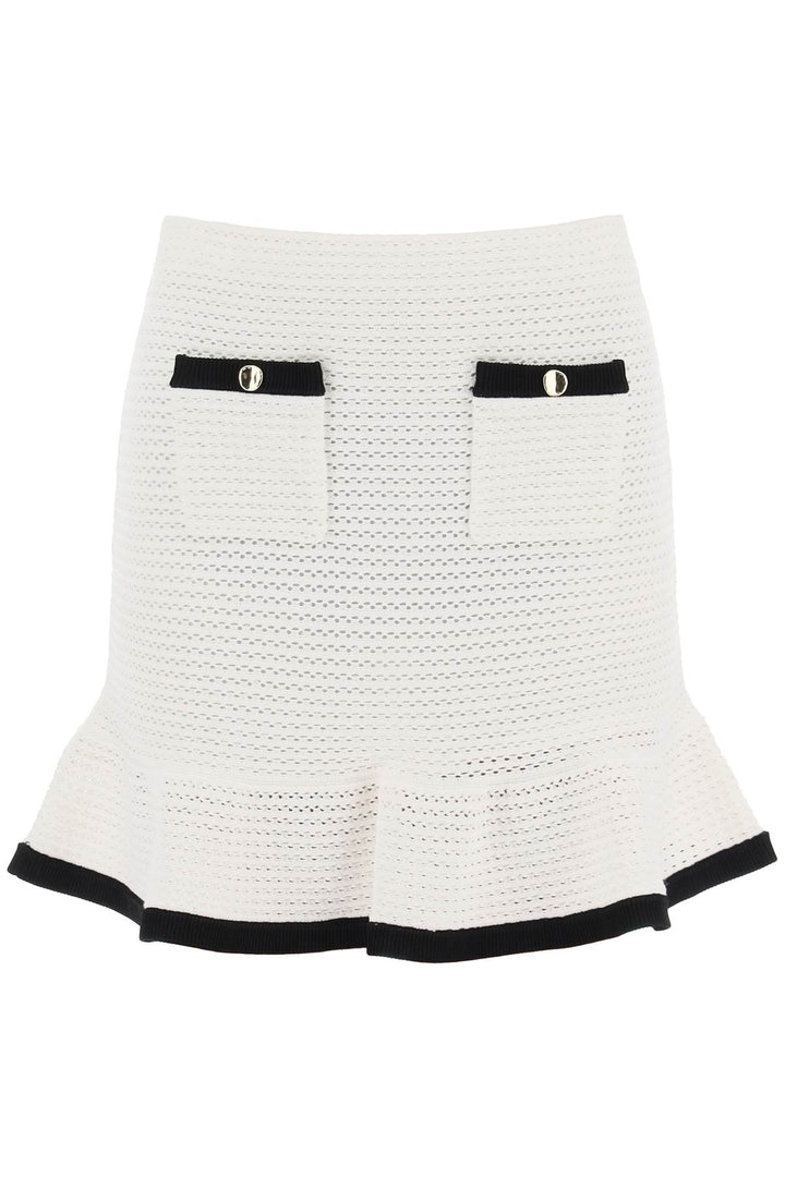 crochet mini skirt in-0