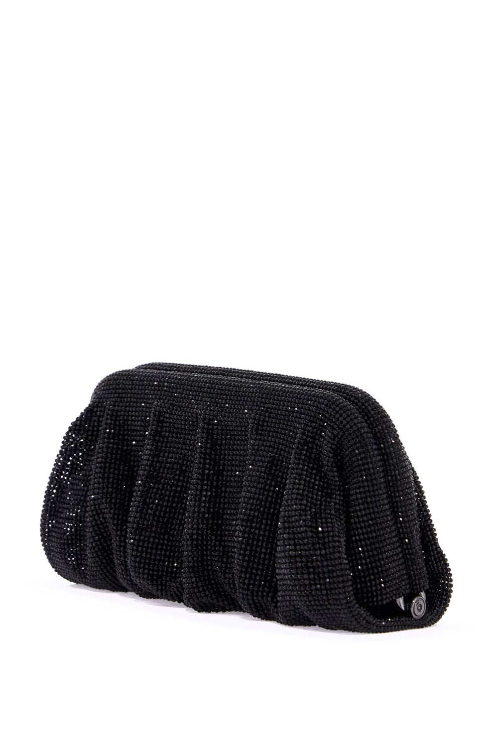 elegant large black rhinestone evening bag for ceremony-1